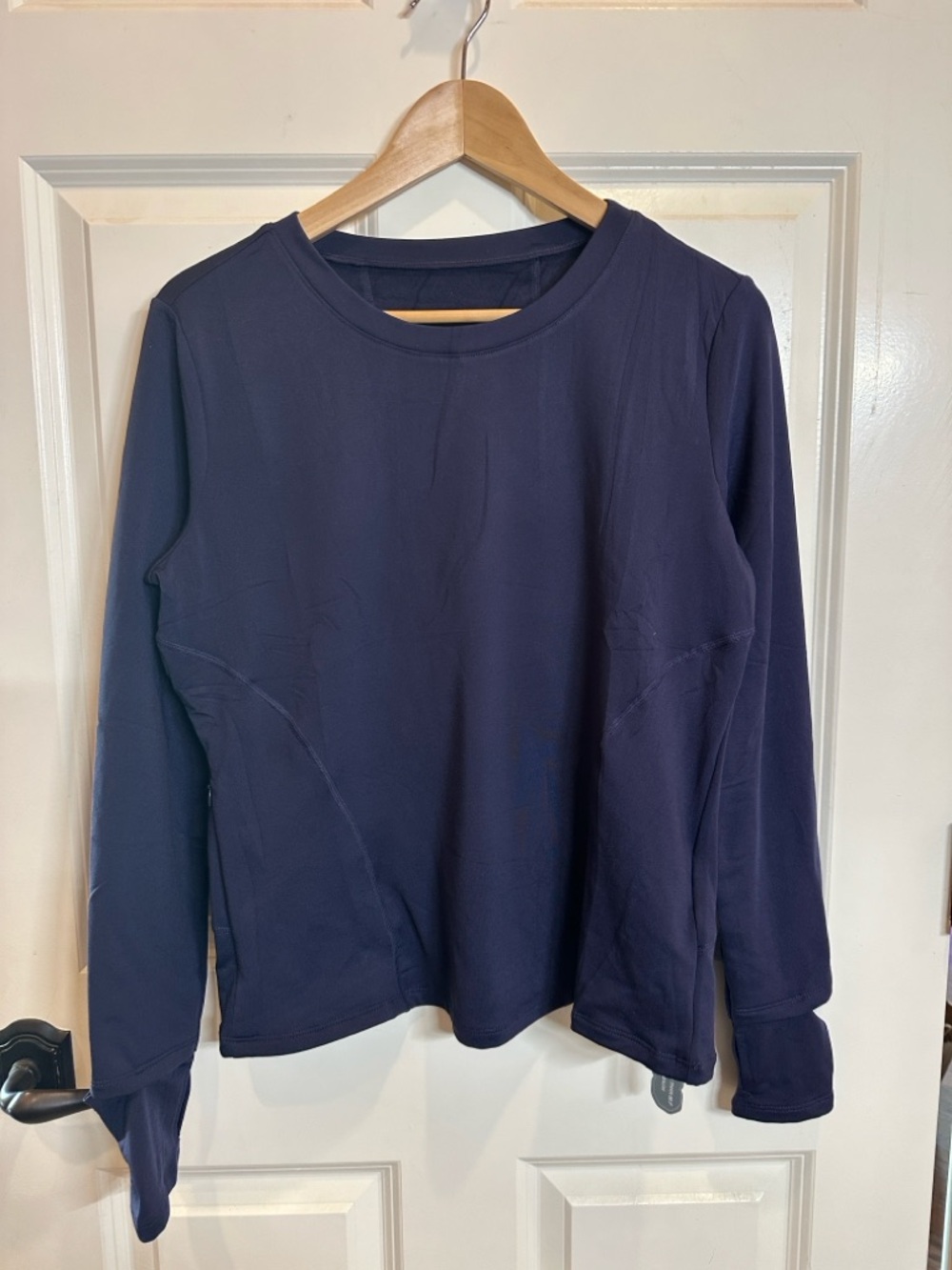 Navy Long Sleeve Active Top